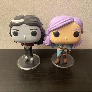 Critical Role custom Imogen and Laudna funko pops